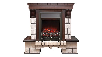 Электрокамин RealFlame  Stone AO с очагом Fobos Lux BL S