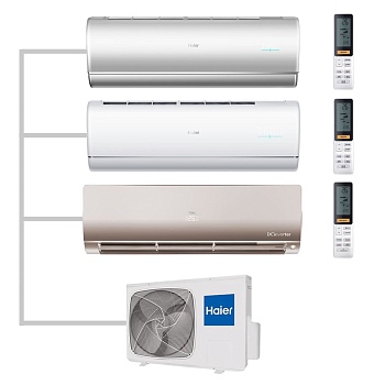 Мульти сплит-система настенная Haier AS25S2SJ2FA-S / AS25S2SJ2FA-W / AS35S2SF2FA-G / 3U70S2SR5FA Inverter