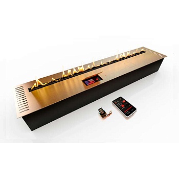 Автоматический биокамин ZeFire М 1400 латунный с ДУ