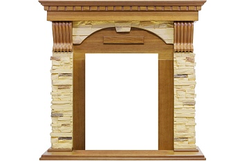 Портал Royal Flame  Dublin -  Дуб / Сланец