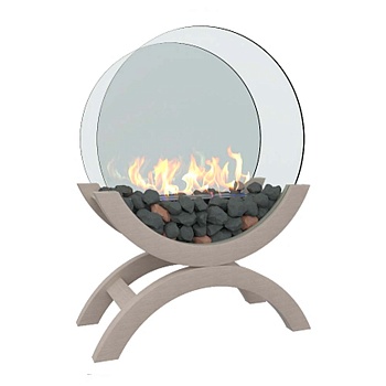 Биокамин напольный Zefire Iris средний белый