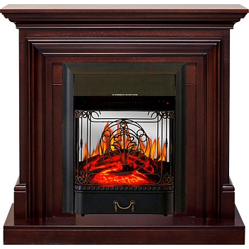 Каминокомплект Royal Flame  Bradford - Темный дуб с очагом Majestic FX M Black