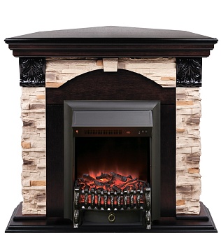 Электрокамин RealFlame  Dublin Rock Corner AO с  Fobos Lux BL