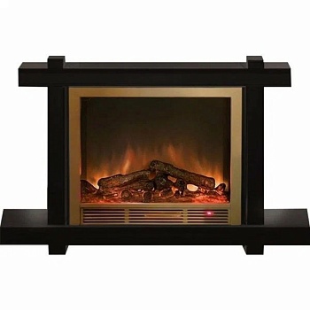 Каминокомплект Glenrich Капри Delux Sharm33 brass шоколад