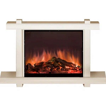 Каминокомплект Glenrich Капри Delux Arte 28 белый