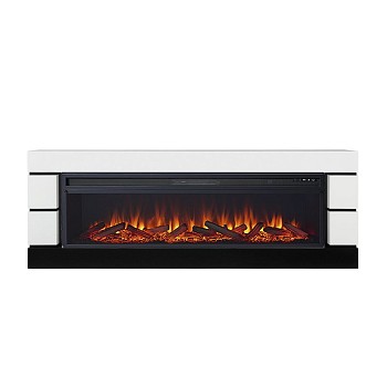 Каминокомплект Royal Flame  Modern - Белый с черным с очагом Vision 60 LOG LED