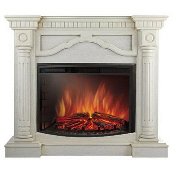 Каминокомплект Electrolux Rome 26/30 с очагом EFP/P-2620RLS шпон белёный дуб