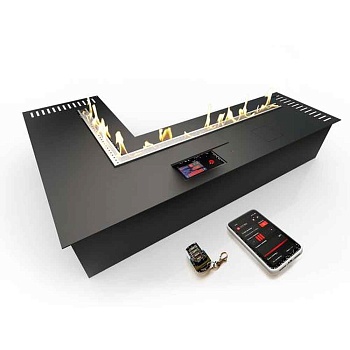 Автоматический биокамин ZeFire М 600x900 угловой с ДУ