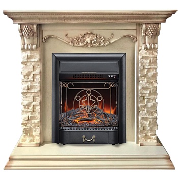 Электрокамин RealFlame  Patricia WT с очагом Majestic Lux Black