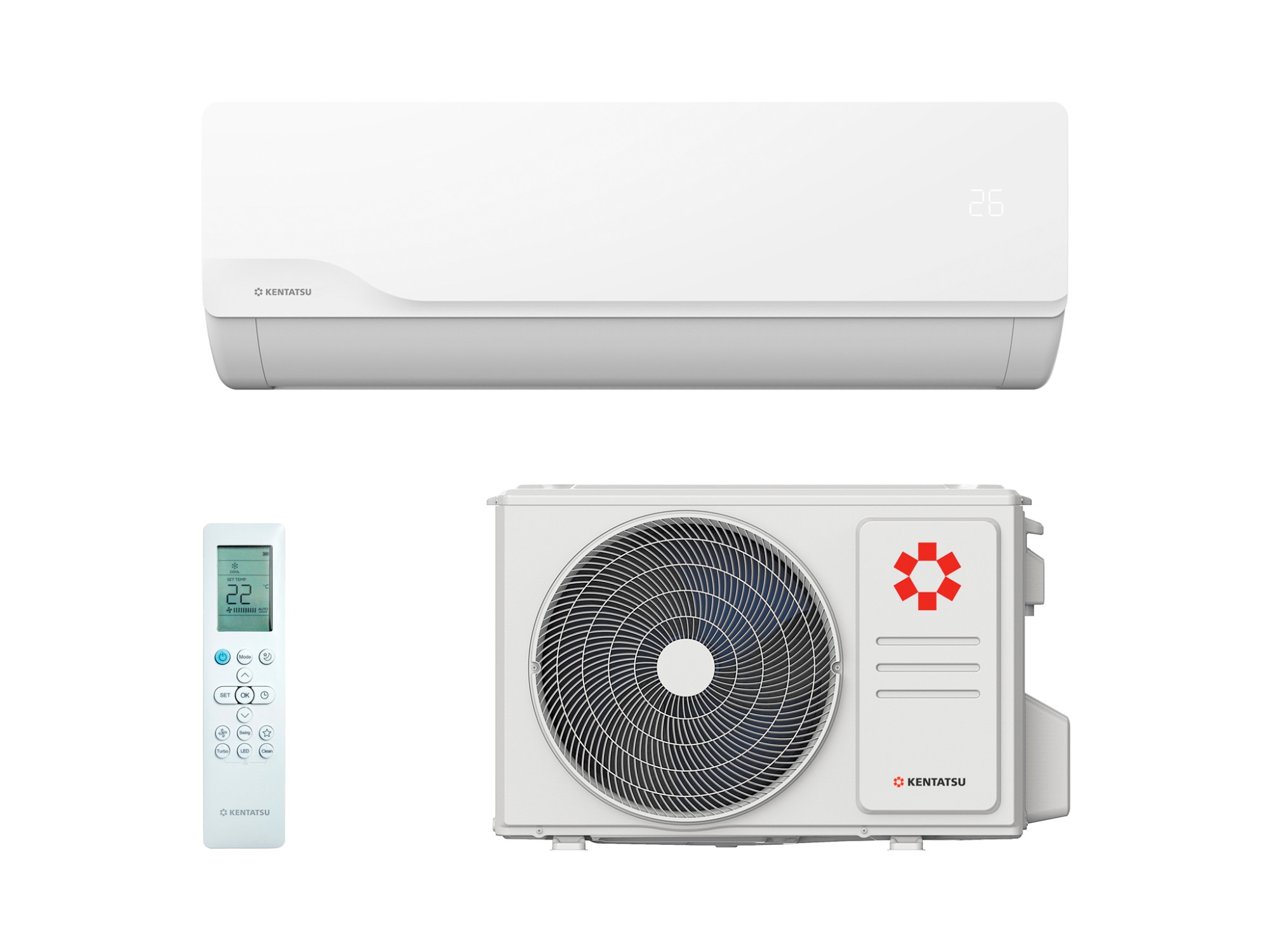 Настенная сплит-система Kentatsu KSGKU21HZRN1/KSRKU21HZRN1/-40 Kumo Inverter