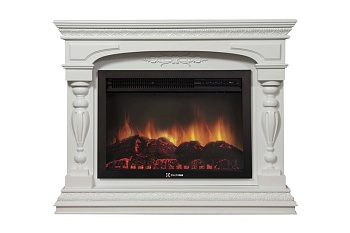 Каминокомплект Electrolux Perfetto 26/30 с очагом EFP/P-2620RLS белый