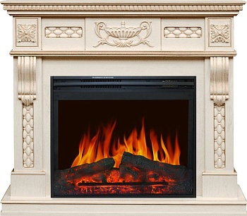 Каминокомплект Royal Flame  Corsica - Слоновая кость с патиной с очагом Jupiter FX New