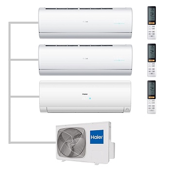 Мульти сплит-система настенная Haier AS35S2SJ2FA-W / AS35S2SJ2FA-W / AS25S2SF2FA-W / 3U70S2SR5FA Inverter