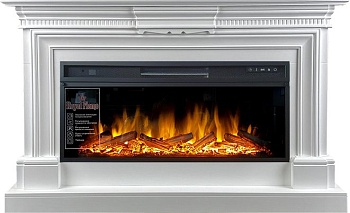 Каминокомплект Royal Flame  Chelsea - Белый (Ширина 1350 мм) с очагом Vision 42 LOG LED
