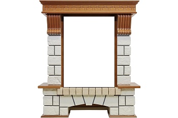 Портал Dimplex Pierre Luxe - Дуб / Белый (Высота 1060мм)