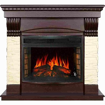 Каминокомплект Royal Flame  Denver - Темный дуб с очагом Dioramic 25 LED FX