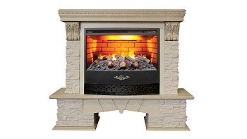 Электрокамин RealFlame  Rockland Lux 25,5 WT с очагом FireStar 25,5 3D