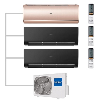 Мульти сплит-система настенная Haier AS25S2SJ2FA-G / AS35S2SF2FA-B / AS25S2SF2FA-B / 3U70S2SR5FA Inverter