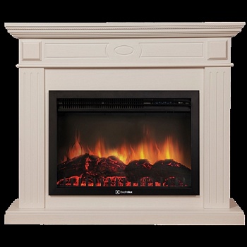 Каминокомплект Electrolux Bianco 30 с очагом EFP/P-3020LS шпон белёный дуб