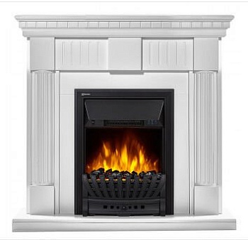 Каминокомплект Electrolux Colonna Classic с очагом Classic EFP/P-1020LS белый