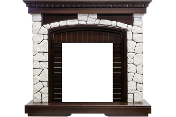 Портал Royal Flame  Glasgow - Темный дуб / Белый