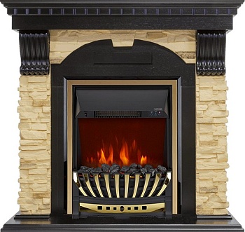 Каминокомплект Royal Flame  Dublin - Венге / Сланец с очагом Aspen Gold