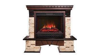 Электрокамин RealFlame  Rockland 25,5 AO с очагом Sparta 25,5 LED