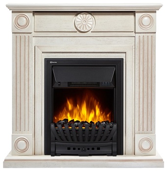 Каминокомплект Electrolux Frame Classic с очагом Classic EFP/P-1020LS шпон белёный дуб