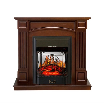 Каминокомплект Royal Flame  Valletta - Белый (Ширина 1040 мм) с очагом Majestic FX M Black