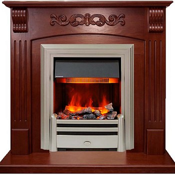 Каминокомплект Dimplex Sorrento угловой - Орех с очагом Chesford