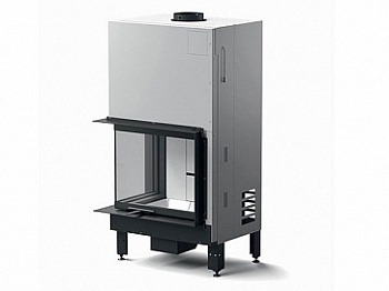 Каминная дровяная топка MCZ Plasma 75 dx угловое стекло левое