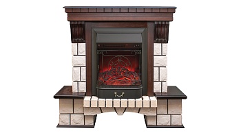 Электрокамин RealFlame  Stone AO с очагом Majestic Lux BL S