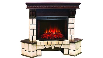 Электрокамин RealFlame  Stone New Corner (угловой) 25,5 AO с Evrika 25,5