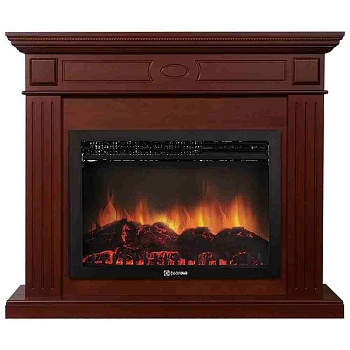 Каминокомплект Electrolux Bianco 25 с очагом EFP/P-2720RLS шпон красное дерево