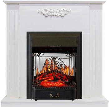 Каминокомплект Royal Flame  Lumsden - Белый дуб с очагом Majestic FX M Black
