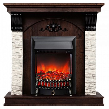 Электрокамин RealFlame Corfino NT с очагом Fobos Lux Black