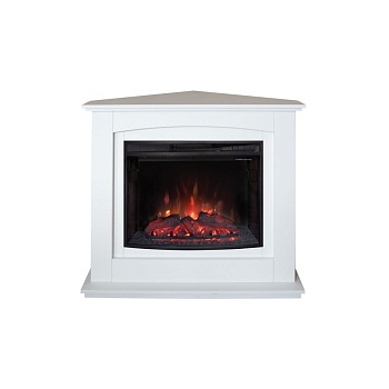 Электрокамин RealFlame  CANADA Corner 25,5 WT с очагом Evrika 25,5 С LED подсветкой