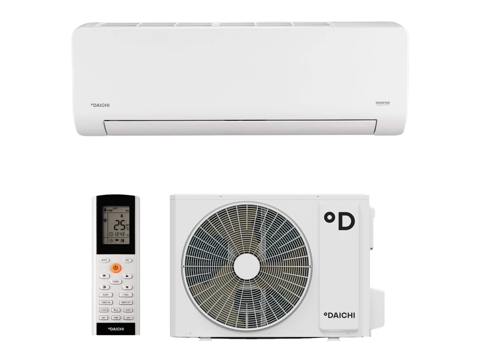 Настенная сплит-система Daichi ICE25AVQS1R-2/ICE25FVS1R-2 Ice 2 Inverter