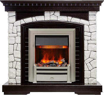 Каминокомплект Dimplex Glasgow - Венге / Белый с очагом Chesford