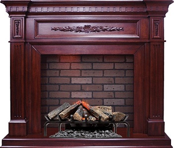 Каминокомплект Dimplex Luxemburg - Темная вишня с очагом Silverton
