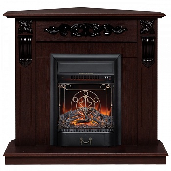 Электрокамин RealFlame  Dominica Corner DN с очагом Majestic Lux Black