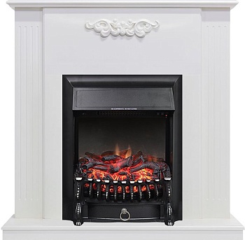 Каминокомплект Royal Flame  Lumsden - Белый дуб с очагом Fobos FX Black