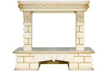 Портал Dimplex Pierre Luxe LORD - Слоновая кость / Белый