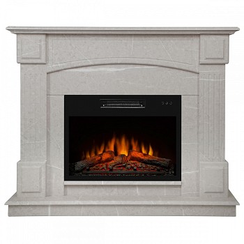 Электрокамин RealFlame  Carolina 24/25,5 WT-F714 с очагом Kendal 24
