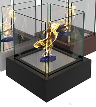 Биокамин настольный Zefire Quant Metall черный