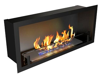 Встраиваемый биокамин Zefire Fest 700 со стеклом (Estetic Flame)