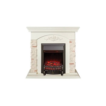 Электрокамин RealFlame  Neapolis WT с очагом Fobos Lux BL