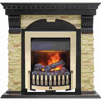Каминокомплект Dimplex Dublin - Венге / Сланец с очагом Danville Brass FB2