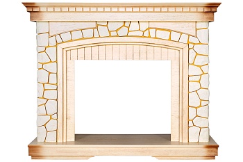 Портал Royal Flame  Glasgow - Слоновая кость с патиной