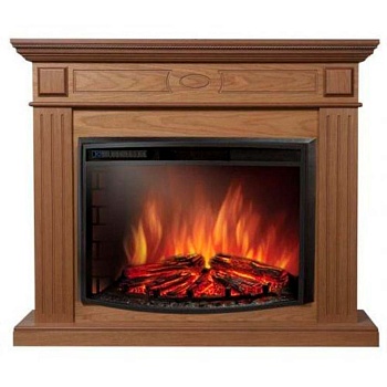 Каминокомплект Electrolux Bianco 26/30 с очагом EFP/P-3020LS шпон орех